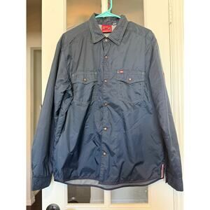 VTG Y2K Quiksilver QuikJean windbreaker snap up jacket size medium